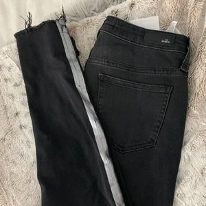 Zara Black Skinny Jeans with Silver Design